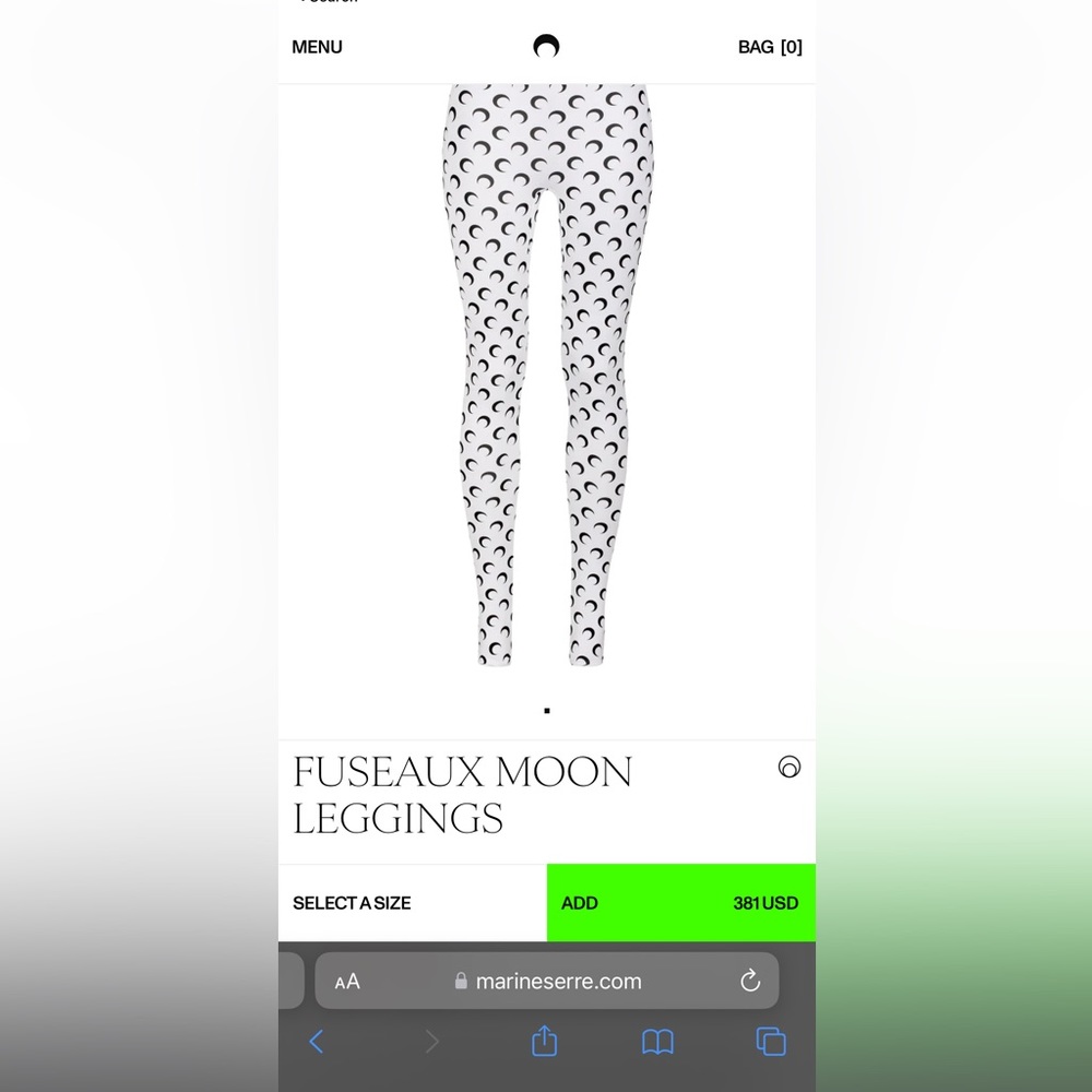 COPY - Marine Serre FUSEAUX MOON LEGGINGS